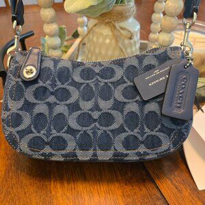 Coach NWT Swinger in Signature Denim